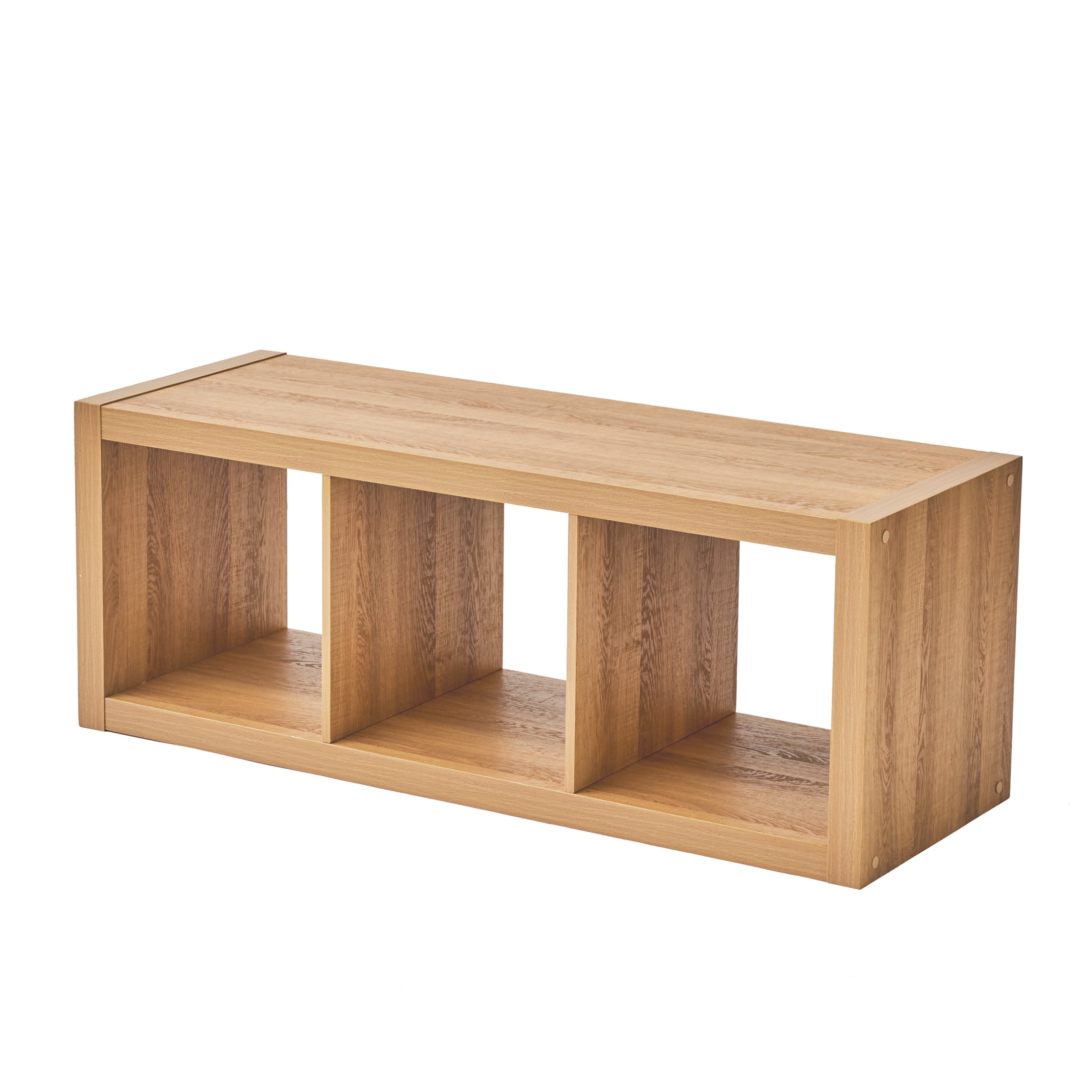 Better Homes & Gardens 3 Cube Storage Organizer, Light Honey