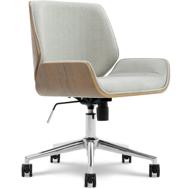 Elle Decor Ophelia Bentwood Task Chair in Gray
