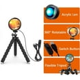thumbnail image 3 of shiyou-Sunset Lamp Projection, 16 Colors Changing Projector LED Mellow Floor Lamp Rainbow Night Light 360 Degree Rotation for Photography/Party/Home Decor, 3 of 4