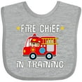 thumbnail image 3 of Inktastic Future Fire Chief in Training Boys or Girls Baby Bib, 3 of 4