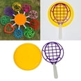 thumbnail image 4 of SHISUYAN Children Outdoor Blowing Bubble Blower Jumbo Giant Bubble Set Creative Large Bubble Ring Toys Bubble Maker Toys Bubble Wand (Tennis Racket Shape Big Bubble Tool Random Color), 4 of 9