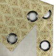 thumbnail image 4 of Ambesonne Damask Grommet Curtain, Victorian Vintage Royal, 50" x 120", Pale Yellow and Amber, 4 of 6