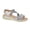Silver Shimmer, variant on Boulevard Womens Shimmer Touch Fastening Sandals
