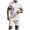 White, variant on YYDGH Men's Two Piece Shorts Set Summer Casual Daily Outfits Oversized Short Sleeve Zip Up Lapel Polo Shirt and Wide Leg Pants