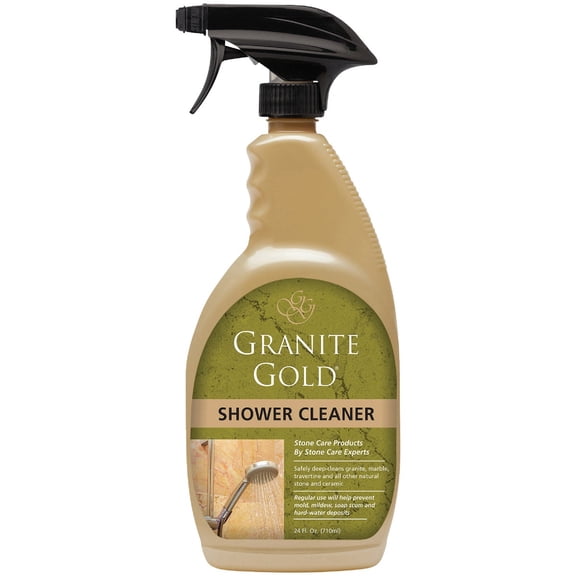 Granite Gold Shower Cleaner, 24 fl oz Spray, Stone Shower, Tub & Tile Cleaner
