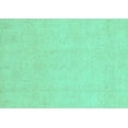 thumbnail image 1 of Ahgly Company Machine Washable Indoor Rectangle Oriental Turquoise Blue Traditional Area Rugs, 2' x 3', 1 of 4