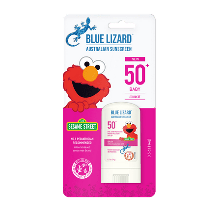 Blue Lizard Baby Mineral Sunscreen Stick for Face and Body - SPF 50+ - 0.5 oz