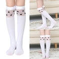 thumbnail image 2 of Over Knee Socks for Girls Thin Stretchable Girls Thigh Socks With Reinforced Toe Seam Comfort Playtimes And School Use, 2 of 9