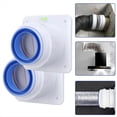thumbnail image 2 of 2 Válvulas de Retención para Campanas Extractoras de Cocina, Tubo de 80-100 mm, Salida de Aire con Control de Olores de Doble Extremo, Piezas de Ventilación de Cocina., 2 of 7