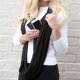thumbnail image 5 of Bufanda de lazo con bolsillo y cremallera suave para mujer, moda otoño invierno cálida, 5 of 8
