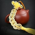 thumbnail image 3 of Chinese Knot Feng Shui Lucky Wealth 3/6/8/9/10 Coins For Home Car Hanging Tassel, 3 of 19