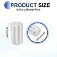thumbnail image 2 of 6 Pcs 10 x 12 mm 316 Stainless Steel Dowel Pins, Cylindrical Shelf Support Peg Pin, Silver Tone, 2 of 6
