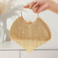thumbnail image 3 of All-matching Banquet Bag for Women Girl Wedding Handbag Rhinestones Evening Bag Clutches Purse Chain Strap Shoulder Bag, 3 of 13