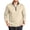 Beige, variant on TOUMENY Men Zip Up Sweater High Neck Long Sleeve Solid Casual Comfy Slim Fit Pullover Fashion Knit Fall Winter Layer Tops Jacket Beige XXXL