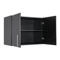 thumbnail image 2 of Wright Home Modern 32" Wood Stackable Wall Cabinet in Black, 2 of 11