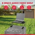 thumbnail image 2 of SKB Durable Audio Video Equipment Rack Shelf Mount for 8U Slant Top Racks, Black, 2 of 6