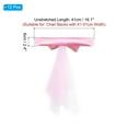 thumbnail image 2 of Uxcell Stretch Satin Chair Sashes Bows Chair Bands Decoration Mesh Yarn Floating Tied Pink 12, 2 of 6