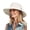 beige, variant on Sun Hats for Women Ponytail UPF 50+ Beach Summer Hat Wide Brim Packable Cowboy Hat