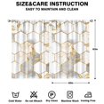 thumbnail image 2 of Marble Modern Geometric Flowers Abstract Curtains-blackout Curtains Bedroom Decor Living Room Darkening Grommet Window Drapes 2 Panels Set 41"x63", 2 of 2