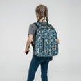 thumbnail image 5 of Naloa Anchors Print Lightweight DayBackpack Suitable for school, work, shopping, travel, etc., 5 of 5