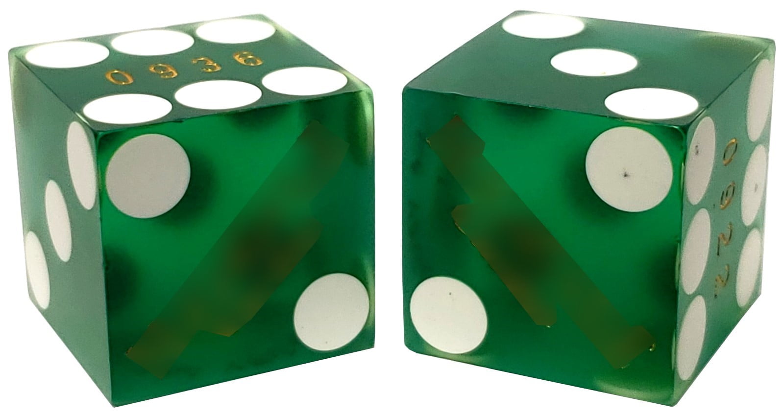 Genuine Table-Played Las Vegas / Nevada Casino Dice (2 Pairs) with Storage Pouch Bundle
