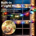 thumbnail image 3 of UTAH-Christmas Tinsel Light 33FT for Garland Decoration with Two Light Modes, 100 LED Tinsel Garland Decor String Lights for Fireplace Christmas Garland, Stairway Railing Decorations (Multi-Colored), 3 of 4