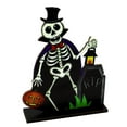 thumbnail image 2 of PRETXORVE Halloween Wooden Decoration Ornaments Halloween Party Scene Layout Decoration, 2 of 8