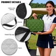 thumbnail image 6 of SEANATIVE Golf Cart Seat Covers Fit for EZGO Yamaha Club Car, Anti-slip 2 Person Club Car Towel Blanket, Portable and Foldable Design, Golf Ball Silhouette Pattern Green, 6 of 7
