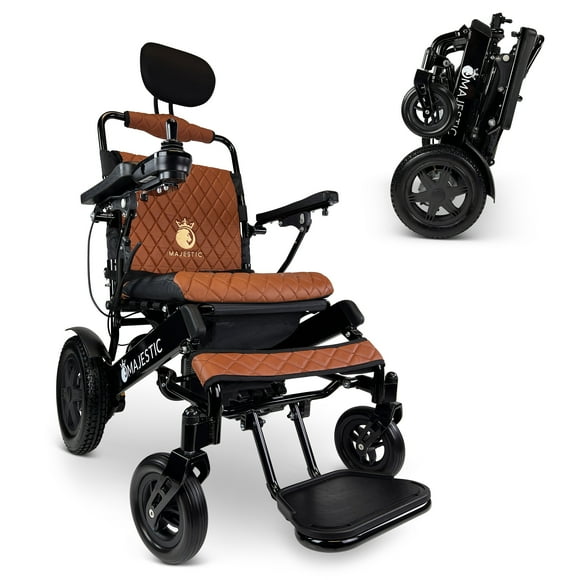 Majestic Electric Wheelchair, Folding Lightweight Wheelchairs, Motorized Wheel Chair, 310 Lbs Max Capacity, 20″ Wide Seat, 15AH Battery 19+ Miles Range, Fits Any Trunk Easily