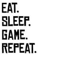 thumbnail image 3 of CafePress - Eat Sleep Game Repeat Pajamas - Men's Light Loose Fit Cotton Pajama Set, 3 of 7