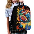 thumbnail image 2 of Jeiento Football 17 Inch Kids Backpack 5 Pcs Set for Boys Lightweight Breathable School Bag with Lunch Bag, Pencil Case and Bookmarks for 9-12 Years Old, 2 of 8