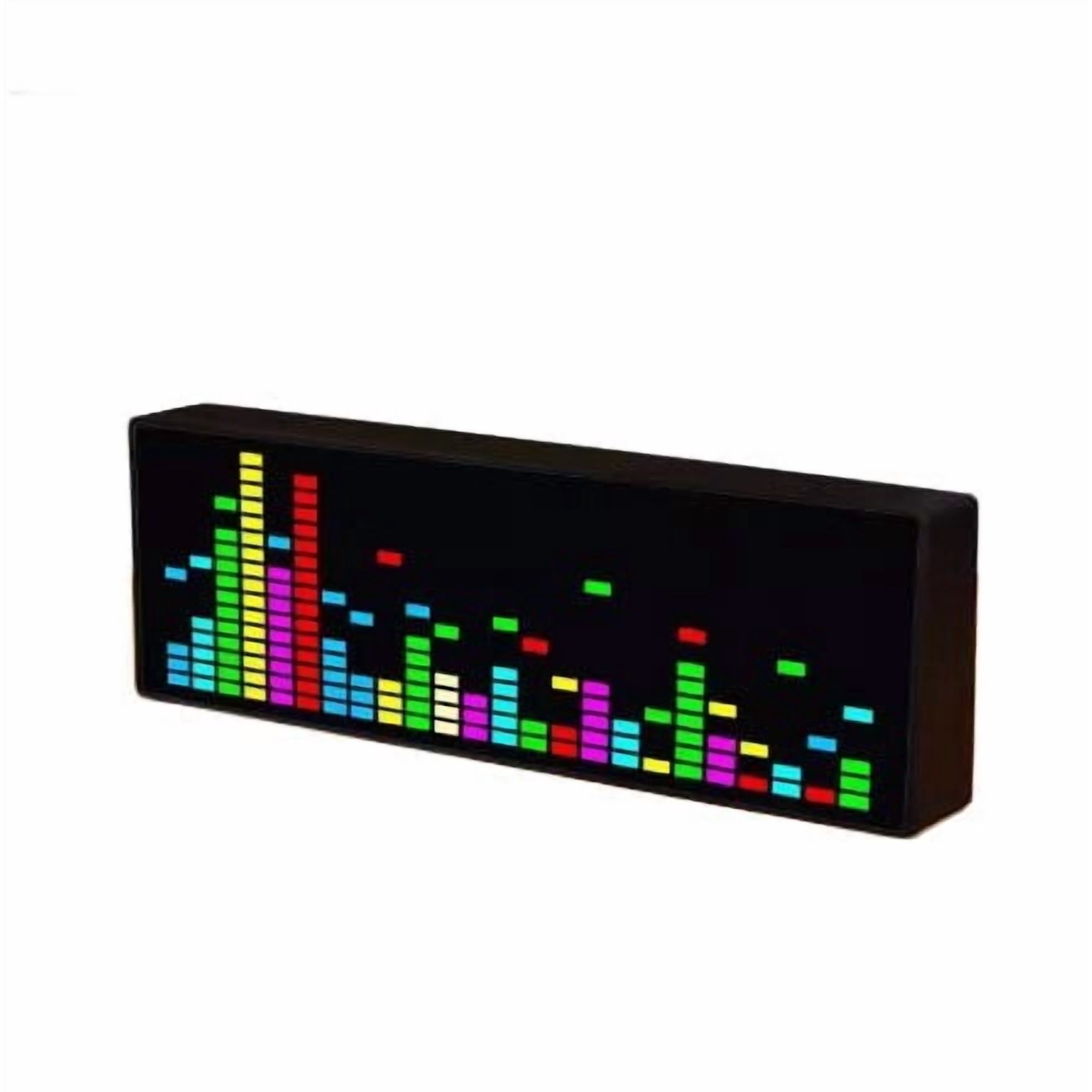 Novixy Electronic indicator Led Clock With Voice Activated Rhythm Light Effects,Black