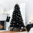 thumbnail image 2 of Best Choice Products 6ft Premium Artificial Black Pampas Christmas Tree Holiday Decor w/ Foldable Metal Base, 2 of 9