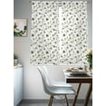 thumbnail image 3 of Sage Green Spring Floral Sheer Curtains 72 Inch Length 2 Panels Set, Summer Botanical Elegant Voile Window Treatment Rod Pocket Curtains Sheers Drapes for Bedroom/Living Room/Kitchen 52"x72"x2, 3 of 7