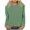 Mint Green, variant on WREESH Womens Fashion T-Shirts Solid Color Comfortable Round-Neck Long Sleeve Casual T-Shirt Blouse Pullover Coffee
