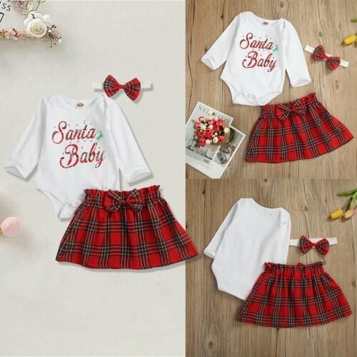 santa baby girl outfit