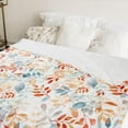 thumbnail image 6 of Fall Fuzzy Flannel Blanket 60 x 50 Inch Blue Orange Autumn Leaves Throw Blanket Watercolor Rustic Blanket for Thanksgiving Home Chair Sofa Couch Bed, 6 of 6