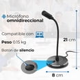 thumbnail image 4 of Microfono Alambrico ACTECK DEVO STYLE MC450 Tipo Cardioide Base con Control Cuerpo Flexible USB AC-9 negro, 4 of 6