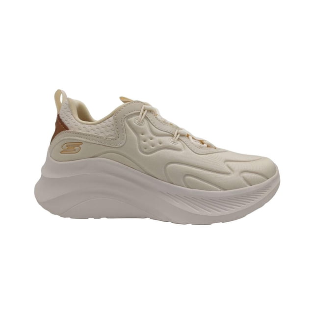 Tenis Skechers Bobs Chaos Hi- Radiant Shine Para Mujer 117513 beige 26.5