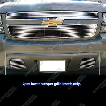 - Fits 2007-2014 Chevy Tahoe/Suburban/Avalanche Bumper Billet Grille Grill Insert