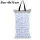 thumbnail image 1 of Bolsa impermeable para pañales de tela para colgar, con bolsillos con doble cremallera, 40 x 70 cm, gran capacidad, para guardar ropa de bebé, 1 of 8