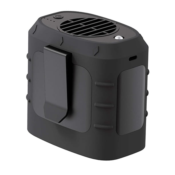 Mini ventilador de cintura portátil, ventilador de cinturón con indicador 3 velocidades 8000 Recargable Manos libres Ventilador portátil Ventilador