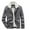 Gray, variant on IROINNID Men's Fleece Turndown Lapel Long Sleeve Solid Color Comfy The Winter Lapel Jacket And Velvet Padded Jacket Outwear & Jackets