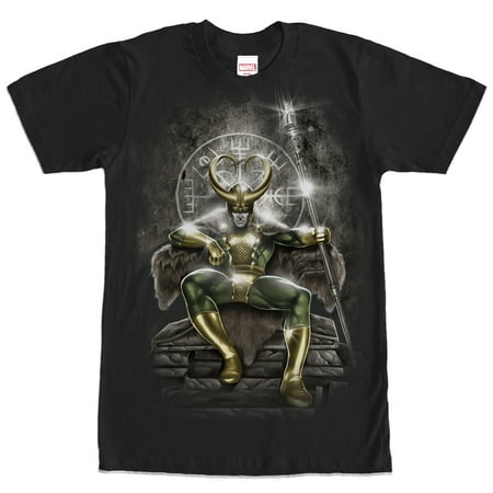 Marvel Men's Loki Throne T-Shirt