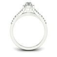 thumbnail image 3 of 1/2Ct TDW Diamond 14k White Gold Halo Engagement Ring, 3 of 4