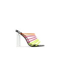 thumbnail image 2 of Cape Robbin Fia Strappy Open Toe Chunky Clear Heel Mule Pump Sexy Sandals, 2 of 4