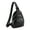 Black, variant on Sling Bag for Women Men PU Leather Crossbody Shoulder Bags Travel Backpack Fanny Pack Purses