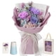 thumbnail image 1 of Ramo de flores preservadas Childom con 3 rosas moradas, 1 of 8