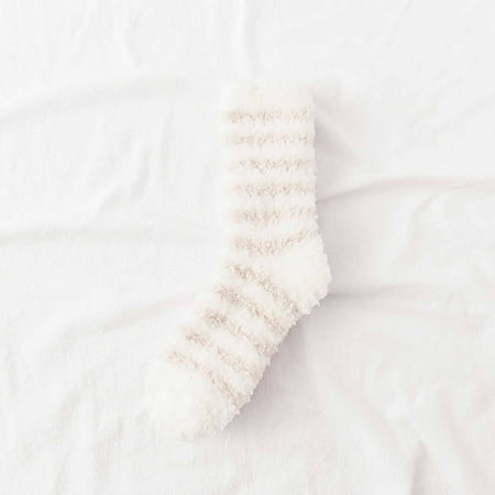 

MENRKOO 2022 Women Socks Women s Winter Super Soft Warm Cozy Fuzzy Fleece-Lined Floor Middle Tude Socks Khaki