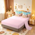 thumbnail image 3 of Manfei Watercolor Bowknot 7-Piece Twin Bedding,Drippy Ice Cream Pattern Bedding Comforter Set,Pink Reversible, 3 of 7
